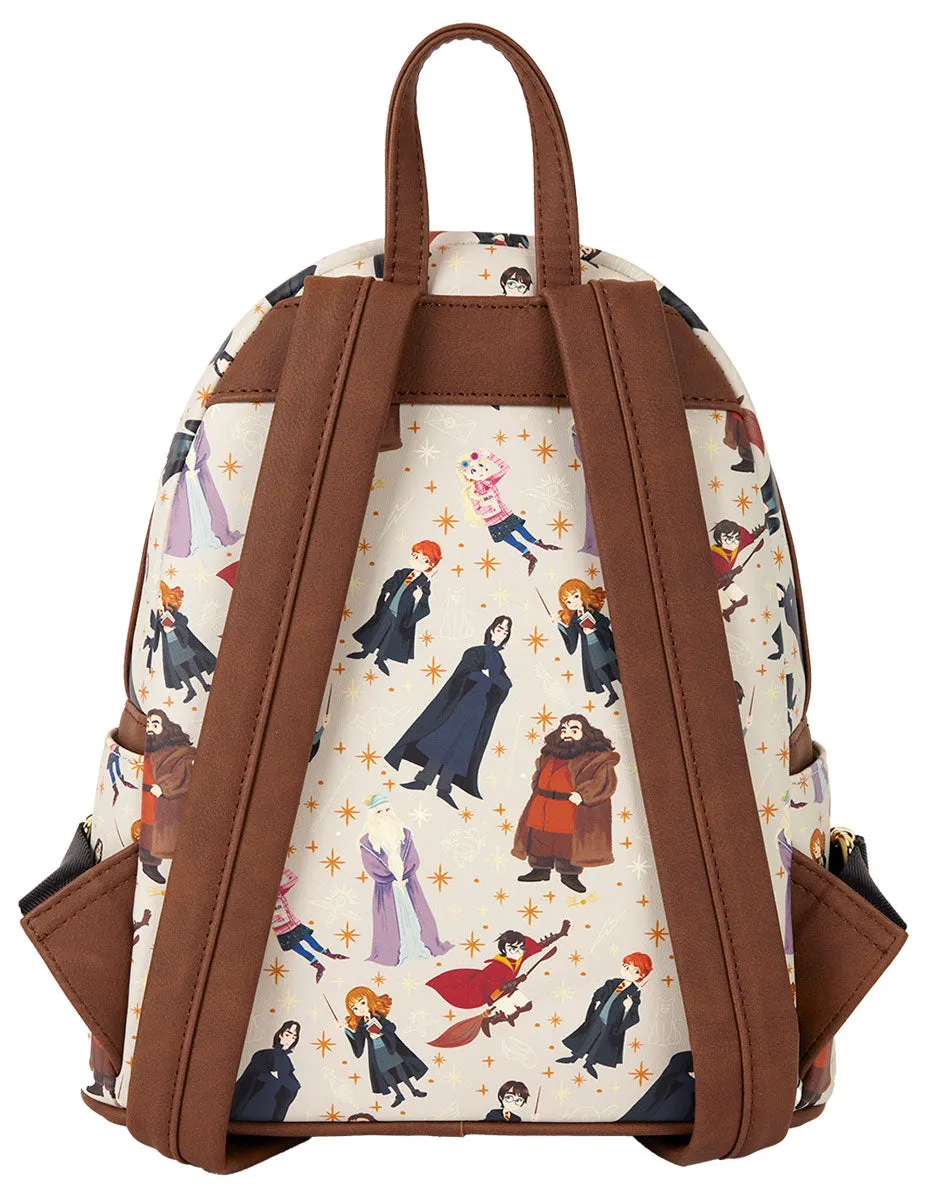 Loungefly Harry Potter All Over Print Mini Backpack