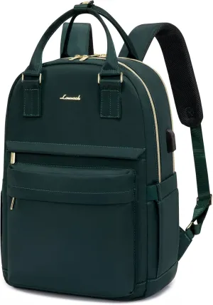 LOVEVOOK Laptop Backpack for Women 15.6 Inch Laptop Bag with USB Port, Fashion Waterproof Backpacks Teacher Nurse Stylish Travel Bags Vintage Daypacks for College Work