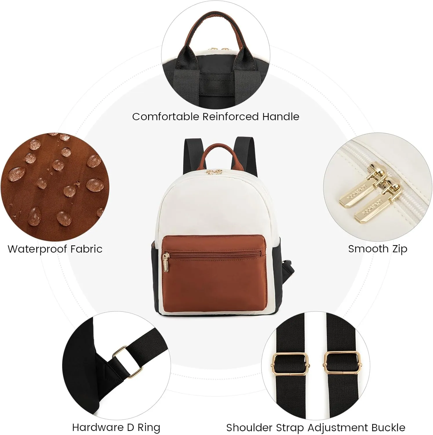 LOVEVOOK Mini Backpack for Women Light Weight Small Waterproof Backpack Purses Daily Backpack…