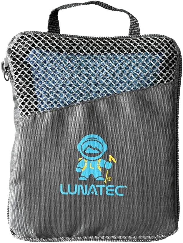Lunatec Premium Waffle Weave Microfiber Travel Towel. Quick Drying Travel Essential Camping Towel.