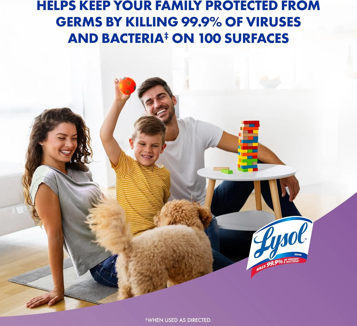 Lysol Disinfectant Spray, Sanitizing and Antibacterial Spray, For Disinfecting and Deodorizing, Lavender & Cotton Blossom Scent, 19 Oz (Pack of 2)