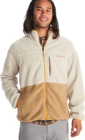 MARMOT Men's Aros Full-Zip Jacket - Sherpa Fleece with Retro Style