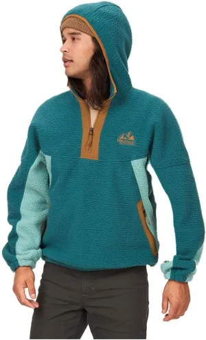 MARMOT Men's Super Aros Fleece Hoody Jacket, Dark Jungle/Blue Agave/Hazel, Medium