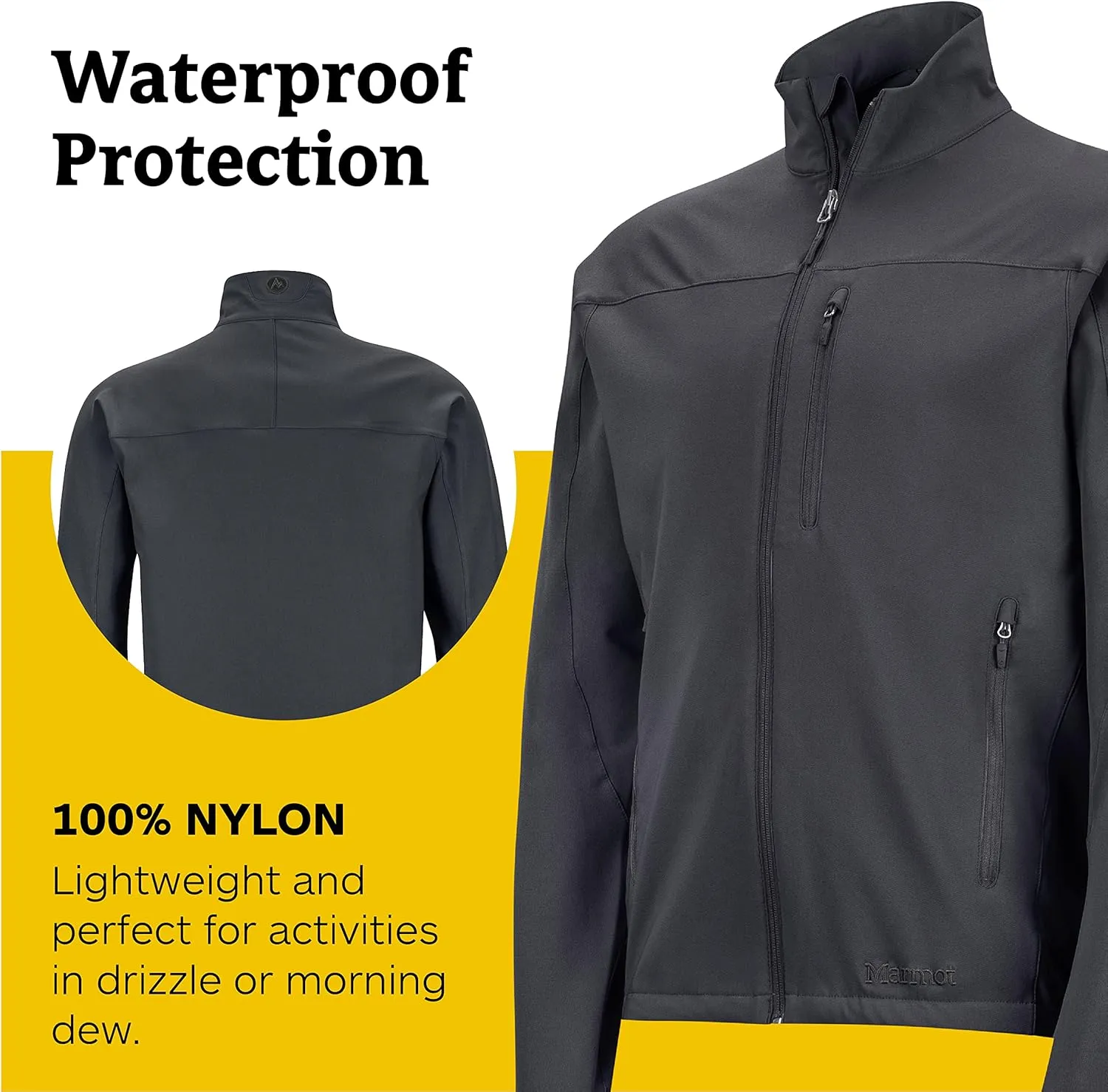 Marmot Men's Tempo Jacket - Breathable, Water-Resistant Softshell