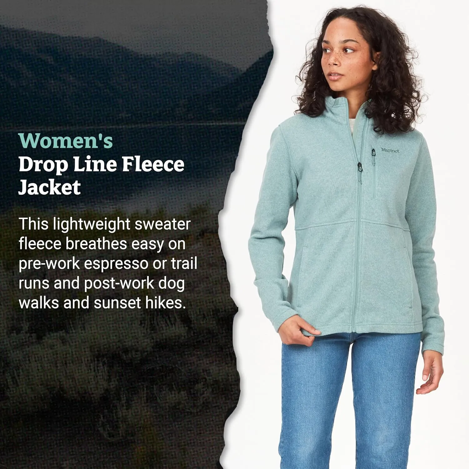MARMOT Women's Drop Line Sweater Fleece Jacket