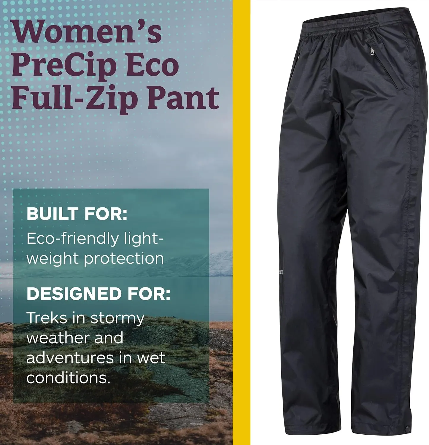MARMOT Women's Wm's Precip Eco Full Zip Pants