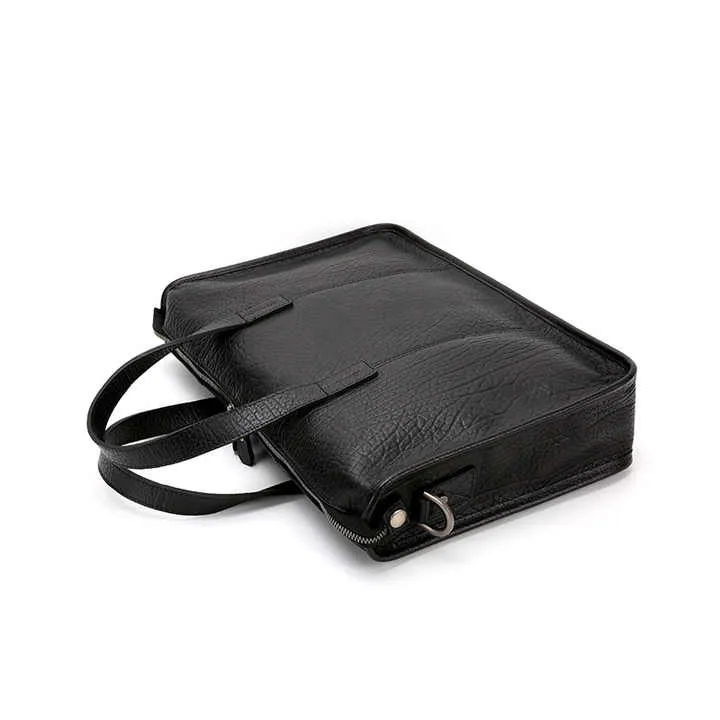 Men's Elegant Full Grain Leather Laptop Briefcase