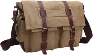 Men's Vintage Canvas Bag Men Casual Crossbody Bag For Men Messenger Bag Man Travel Shoulder
