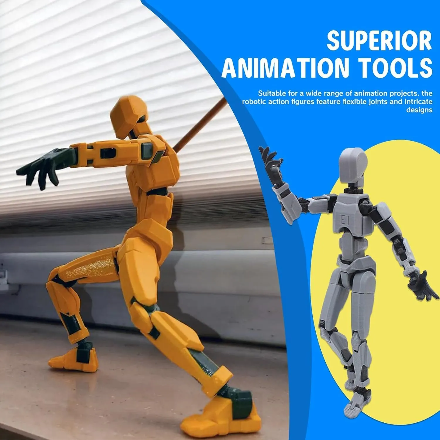 MerryXD T13 Action Figure,Assembly Completed Dummy Nova Titan Lucky 13 Action Figure 3D Printed Multi-Jointed Movable Toy Red