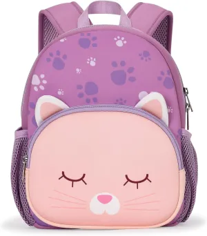mibasies Toddler Backpacks for Girls 2-4: Baby Preschool Backpack - Kids Cat Backpack for Boys Girls - 12inch Mini School Bag