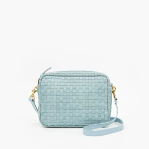 Midi Sac (Sunbleached Sky Blue Woven Checker)