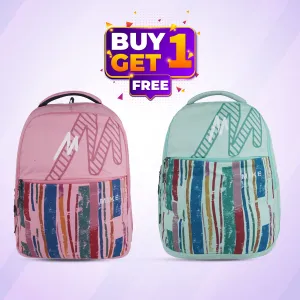 Mike Elite School/College/ Office Backpack combo offer Water resistant Backpack (Multicolor 31L)