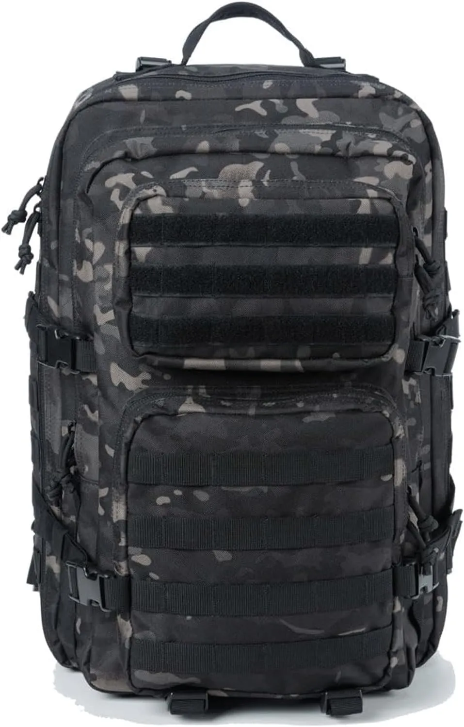 Military Tactical Backpack Large Army 3 Day Assault Pack Molle Bag Backpacks (ACU Camo) (Black Camo)