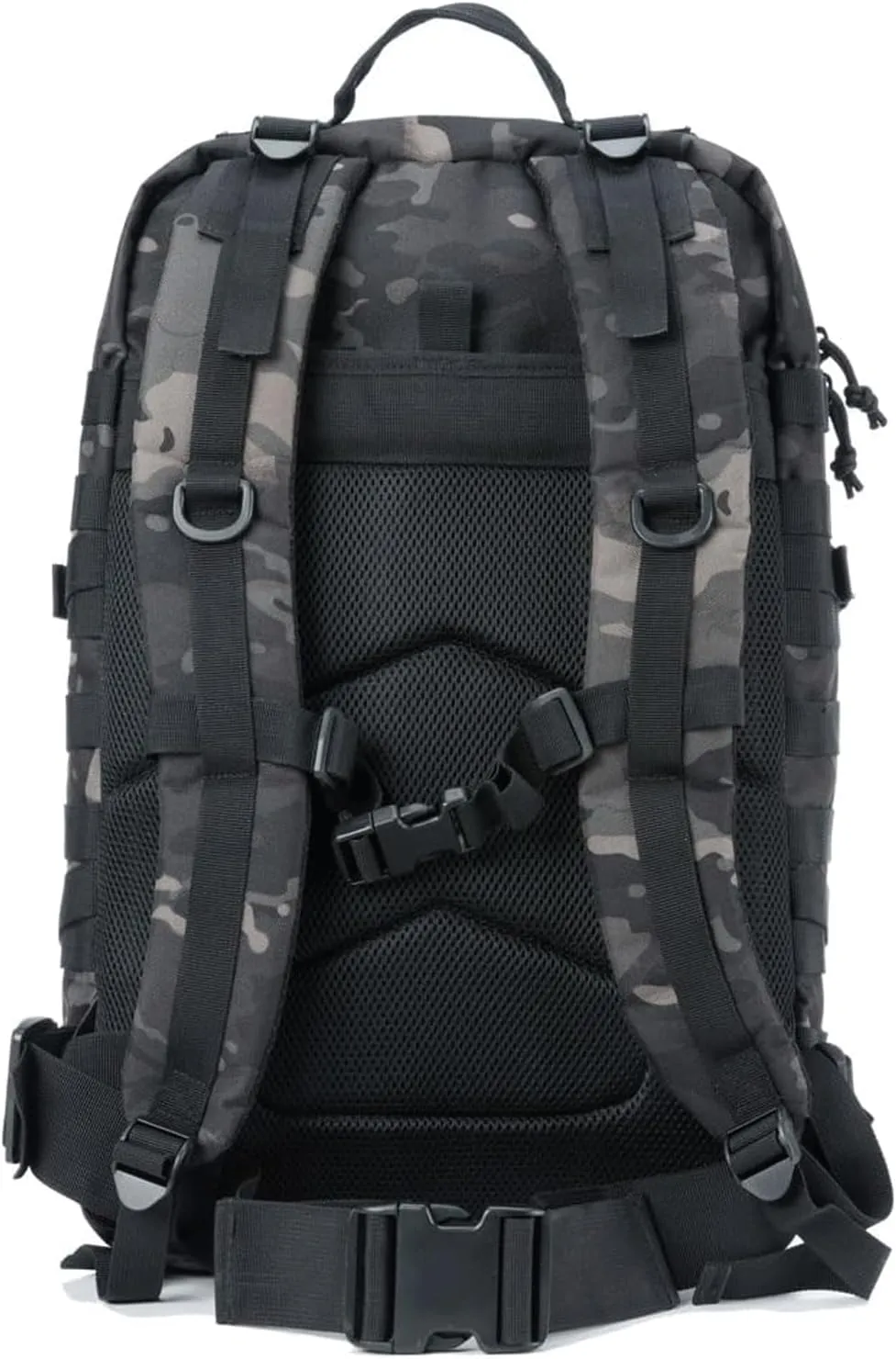 Military Tactical Backpack Large Army 3 Day Assault Pack Molle Bag Backpacks (ACU Camo) (Black Camo)