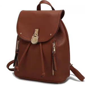 MKF Collection Backpack Purse for Women, Vegan Leather Top-Handle Fashion Daypack