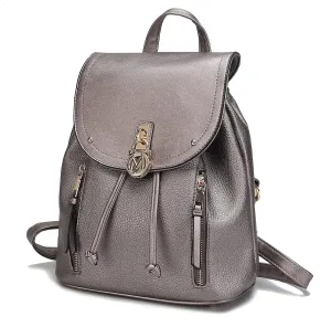 MKF Collection Backpack Purse for Women, Vegan Leather Top-Handle Fashion Daypack