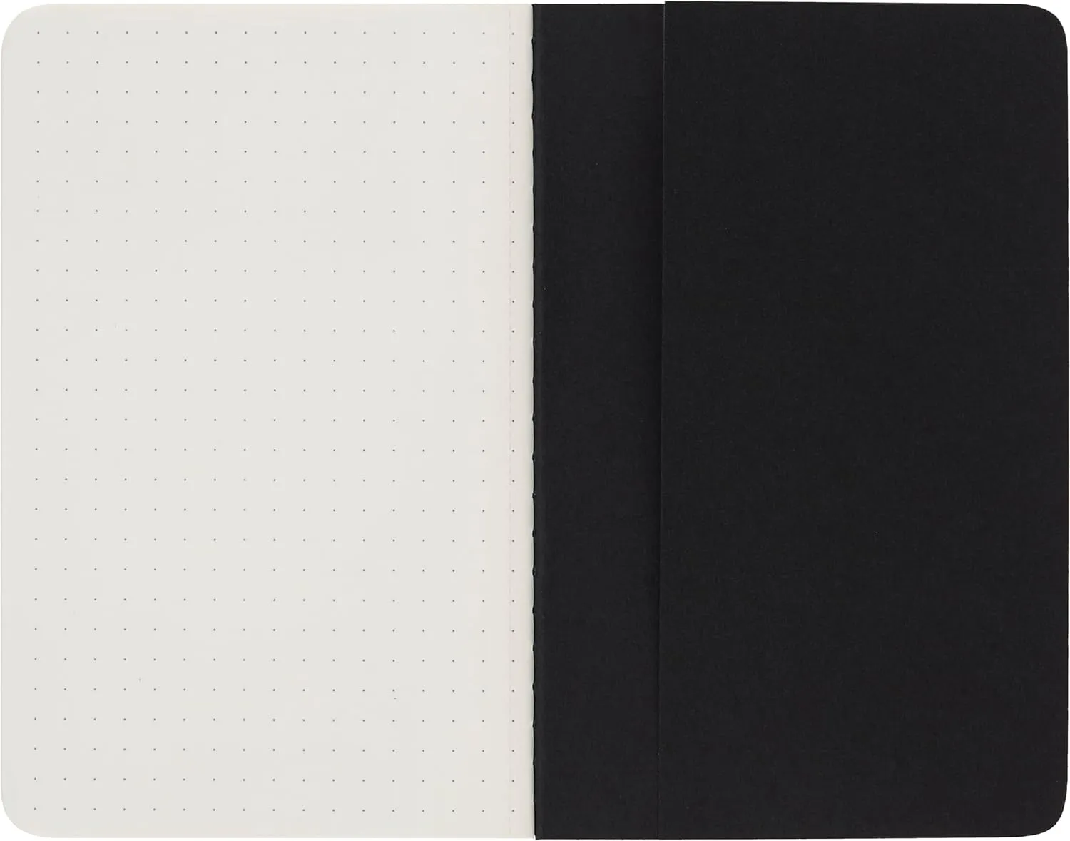 Moleskine Cahier Journal, Soft Cover, Pocket (3.5" x 5.5") Dotted, Black, 64 Pages (Set of 3)