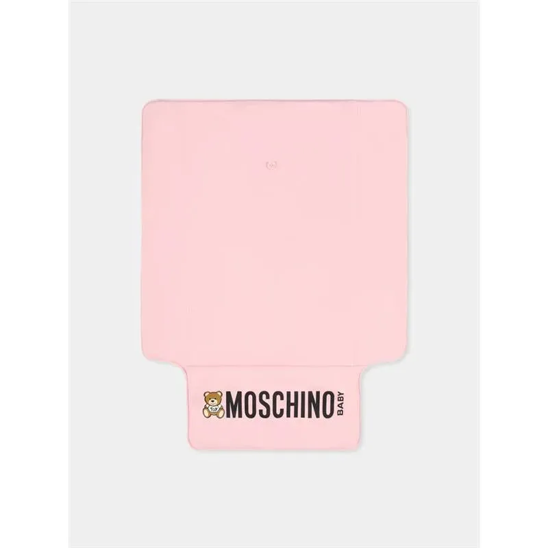 Moschino Baby - Logo Straps Diaper Bag With Changing Mat, Light Pink
