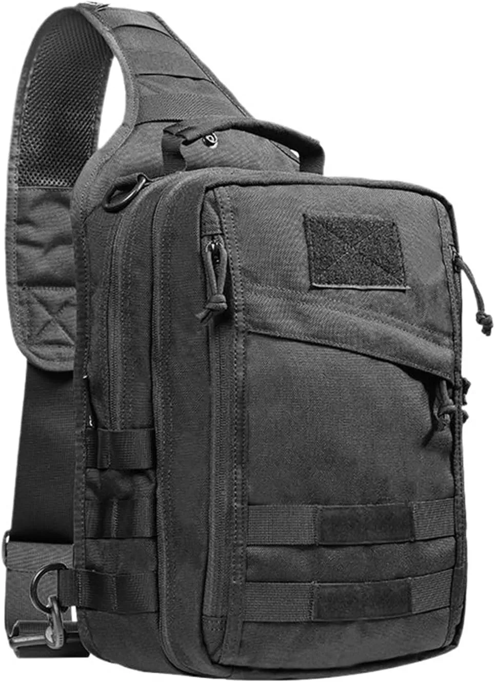 Multi-function Camous Bag Outdoor Hiking Travel Oblique Satchel Chest Bag 1000D Sports Shoulder Bag(Khaki)