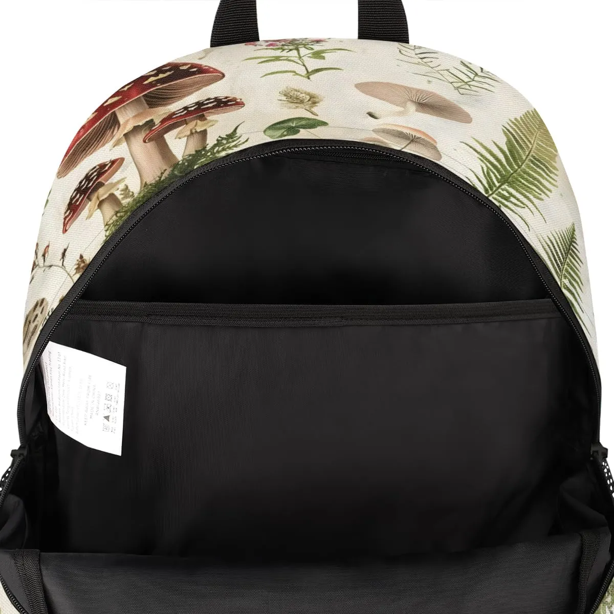 Mushroom Plants Ferns Laptop Backpack for Women Men, 18.3 Inch Large Computer Backpacks Fashion Teacher Nurse Bag Casual Daypack for Work Travel