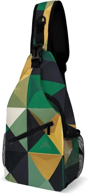 Music Symbols Love Sling Bag Lightweight Crossbody Chest Pack Travel Shoulder Bag with Adjustable Strap
