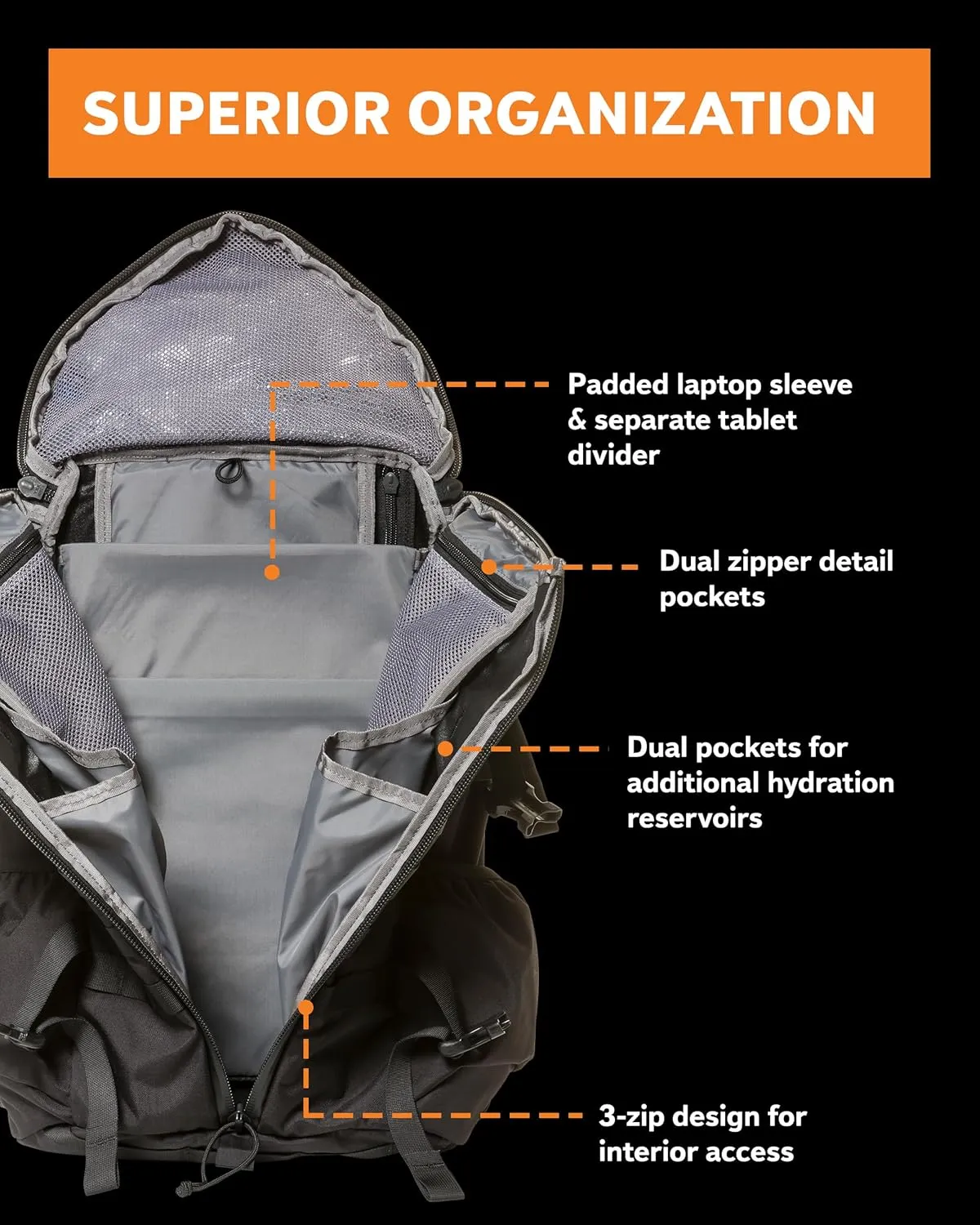 Mystery Ranch 2 Day Backpack - 3-Zip, Weatherproof Design Perfect for Travel, Hiking & Everyday Carry - 27L, Hummus, L/XL