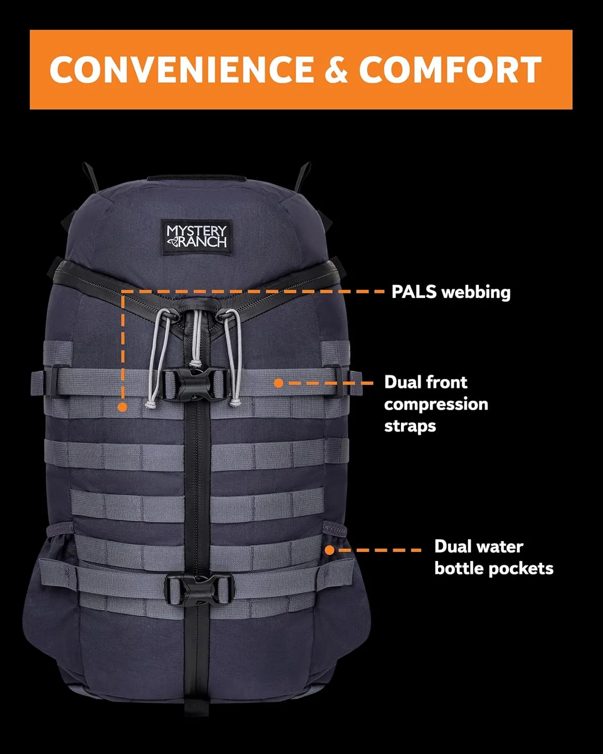 Mystery Ranch 2 Day Backpack - 3-Zip, Weatherproof Design Perfect for Travel, Hiking & Everyday Carry - 27L, Hummus, L/XL