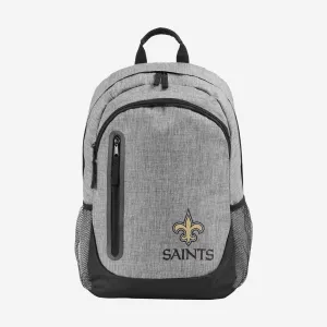 New Orleans Saints Heather Grey Bold Color Backpack