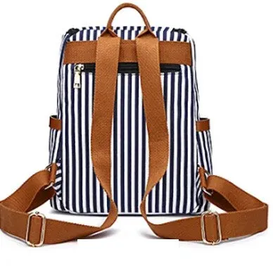 New Style Small Striped Backpack