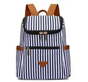 New Style Small Striped Backpack