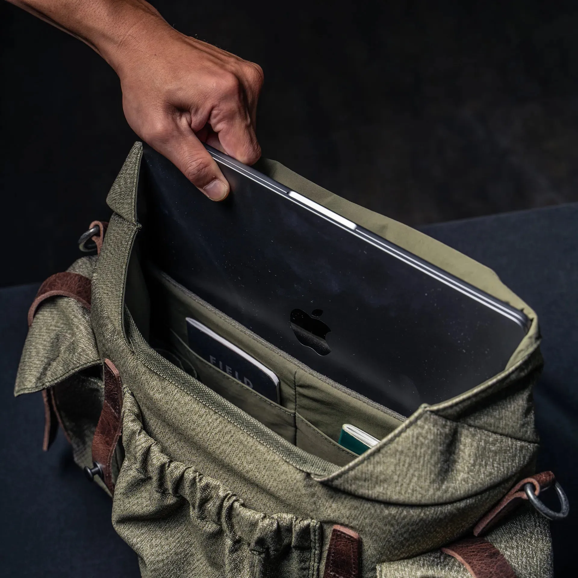 NEW ! WOTANCRAFT Messenger bag "SALT & PEPPER" 10L