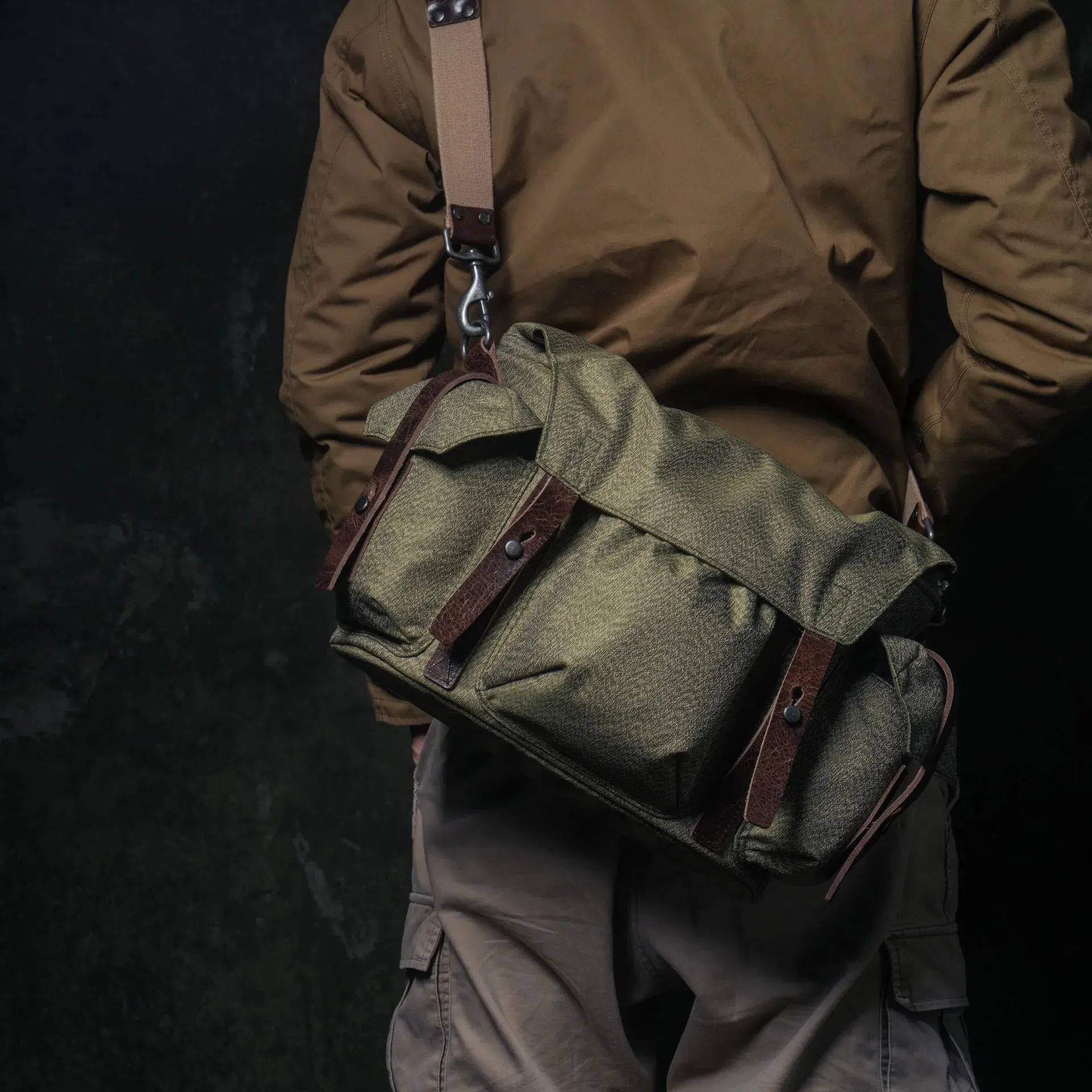 NEW ! WOTANCRAFT Messenger bag "SALT & PEPPER" 10L