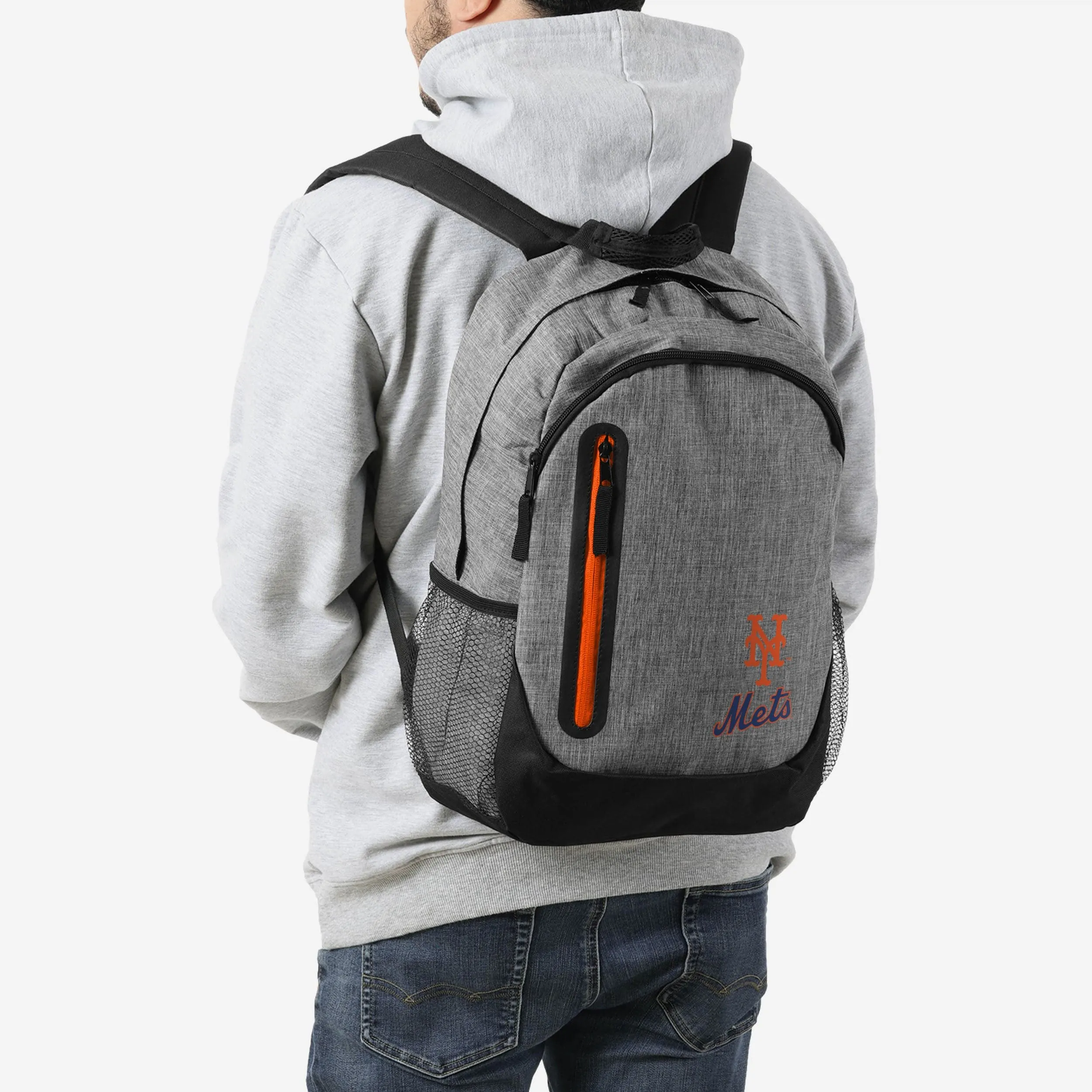 New York Mets Heather Grey Bold Color Backpack