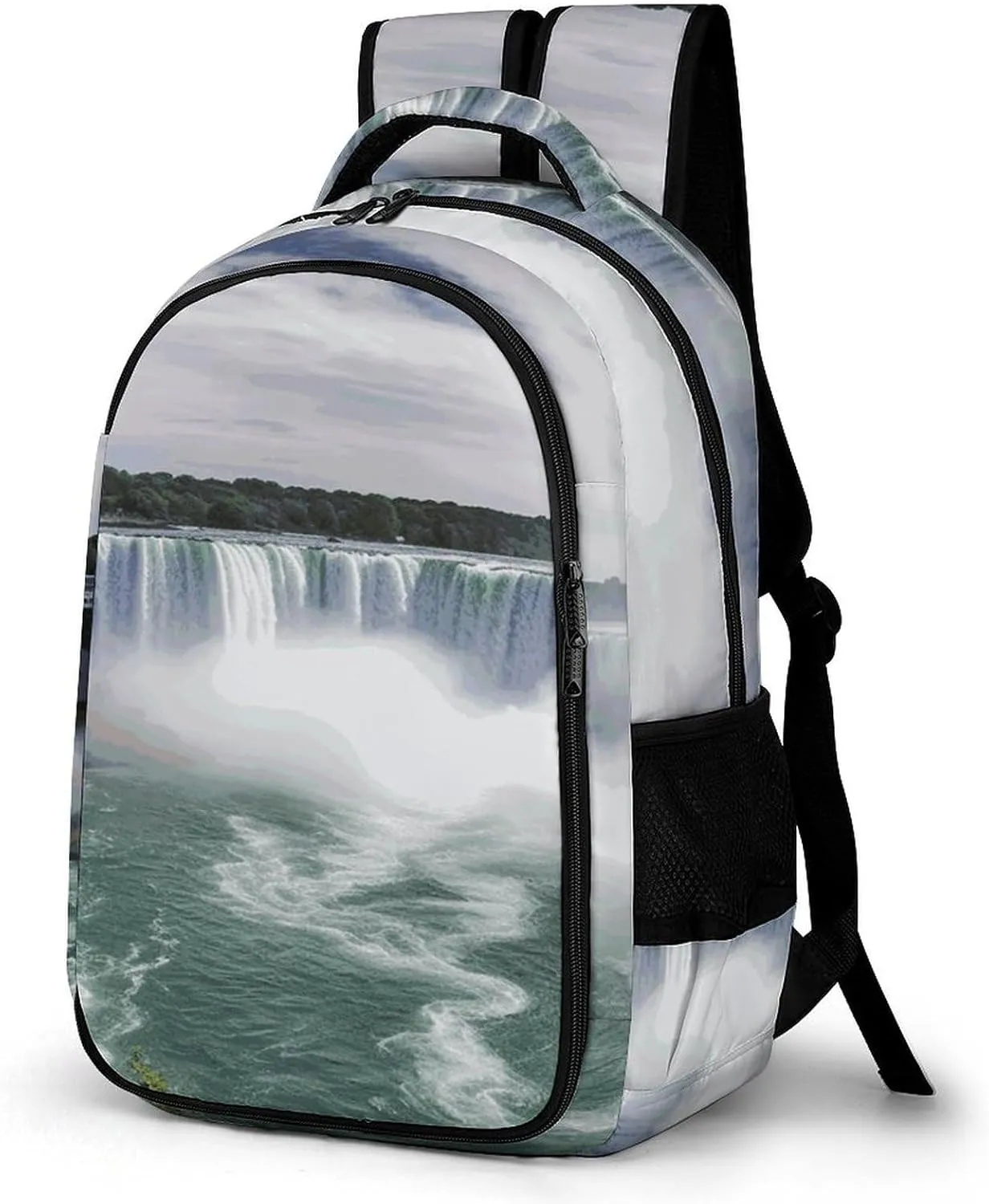 Niagara Falls Travel Backpack Adjustable Computer Bag Casual Travel Daypack Satchel Backpack Unisex