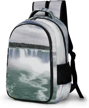 Niagara Falls Travel Backpack Adjustable Computer Bag Casual Travel Daypack Satchel Backpack Unisex
