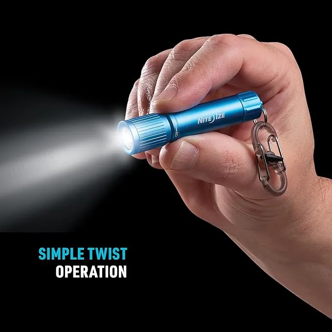 Nite Ize Radiant 100 Keychain Flashlight - Waterproof Mini Keychain Flashlight with Bright 100 Lumen Light - Waterproof Flashlight for Backpacks and Keys - Keychain Flashlight - Blue