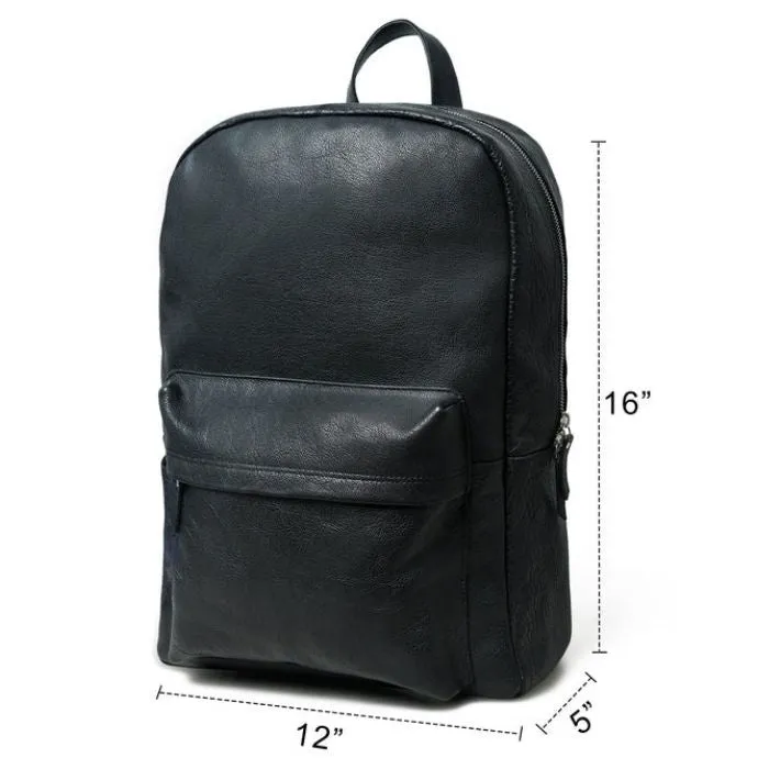 NoirTrek Leather Backpack