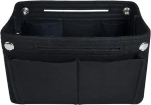 NOTAG Purse Organizer Insert Felt Handbag Organizer Bag in Bag,2 Size (Small, Black)