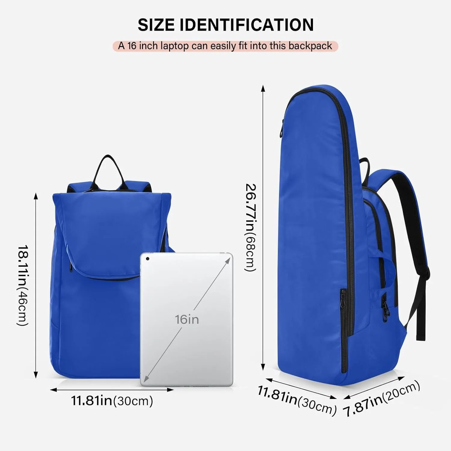 ODAWA Light Salmon Tennis Bag Holds 2 Tennis Rackets Waterproof Tennis Backpack