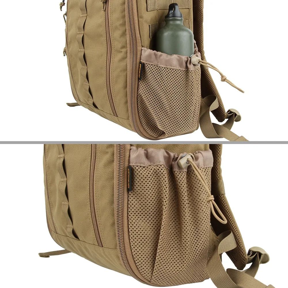 Outdoor MOLLE Men's Camo Backpacks Two-Way Zipper Nylon Backpack Hunting Waterproof First aid Backpack