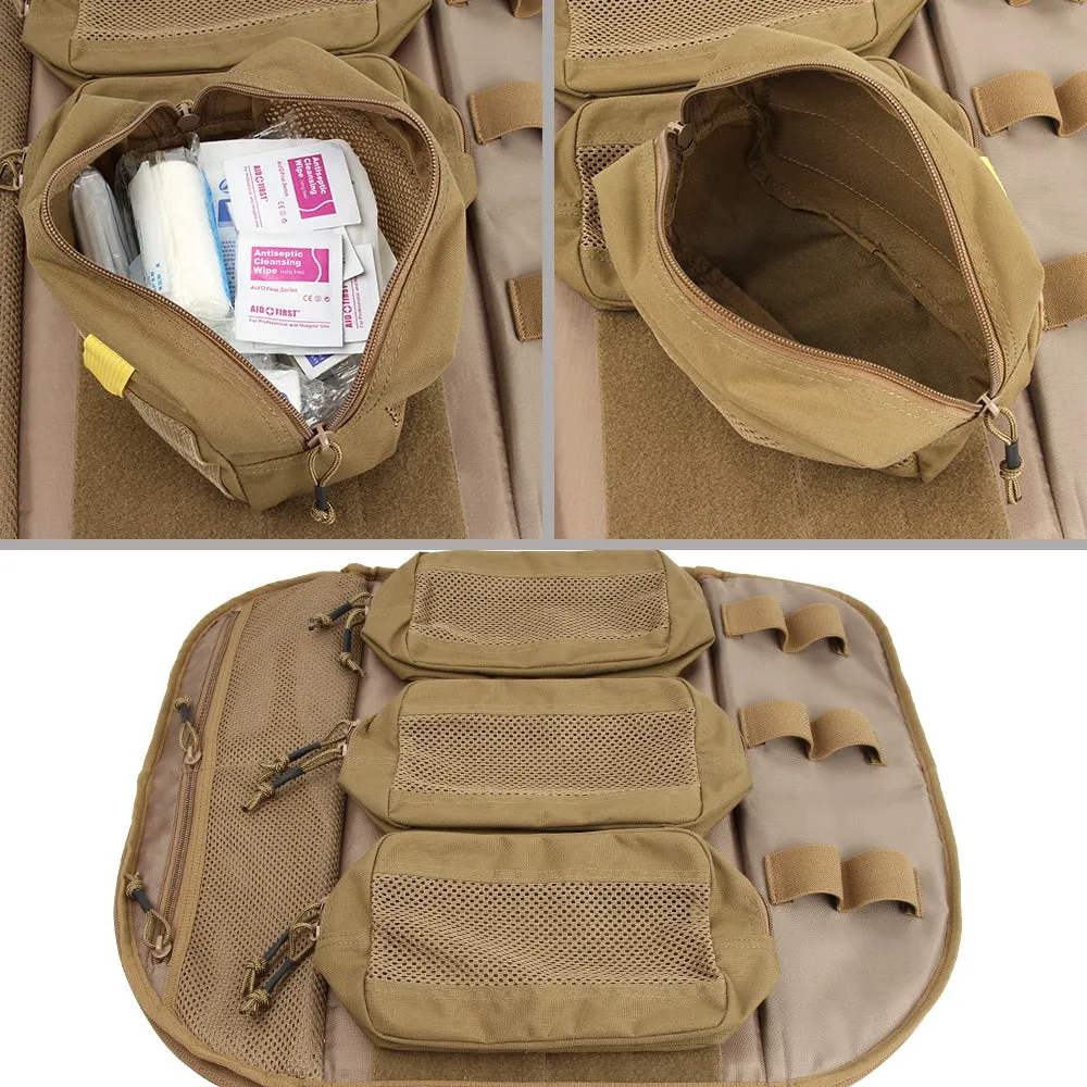 Outdoor MOLLE Men's Camo Backpacks Two-Way Zipper Nylon Backpack Hunting Waterproof First aid Backpack