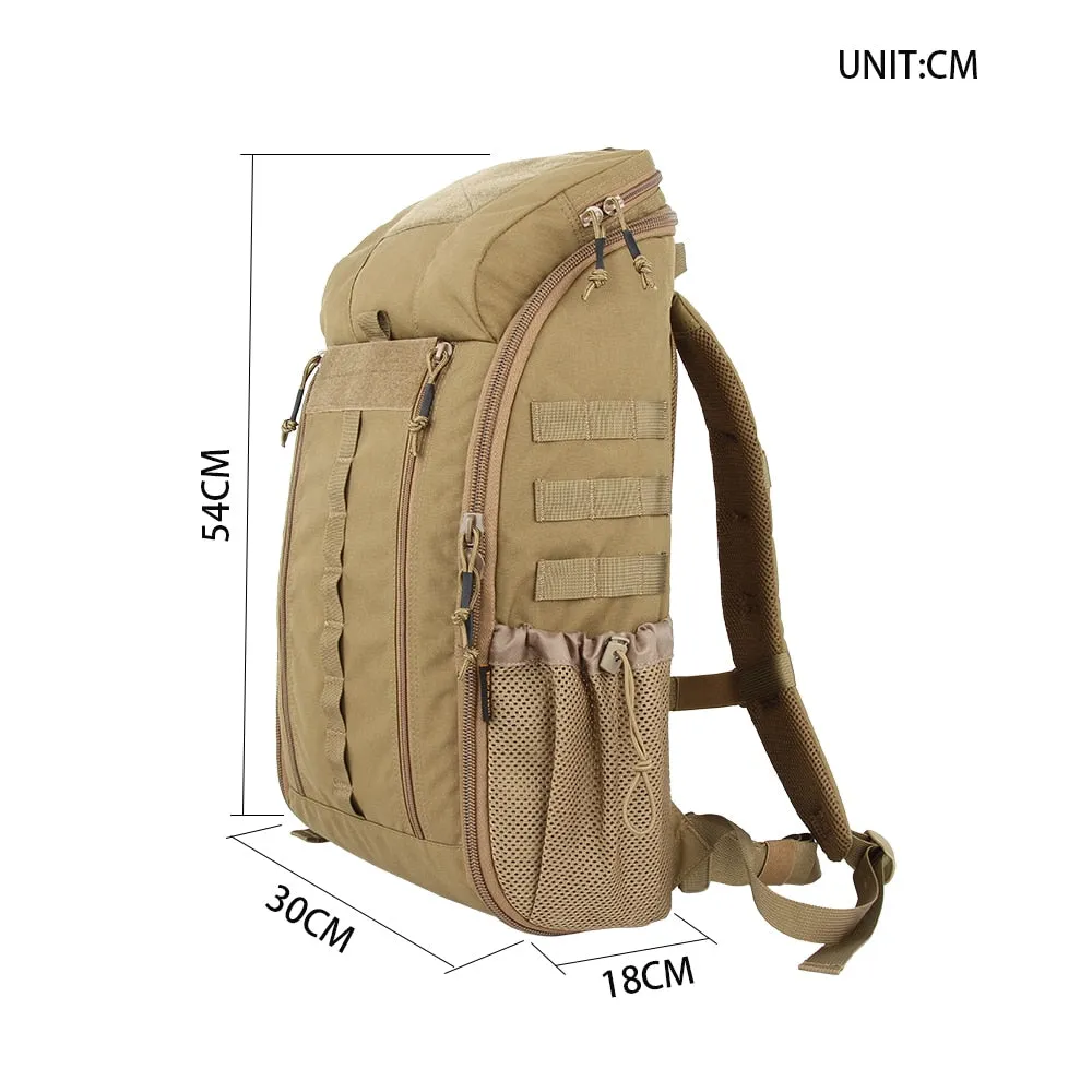 Outdoor MOLLE Men's Camo Backpacks Two-Way Zipper Nylon Backpack Hunting Waterproof First aid Backpack