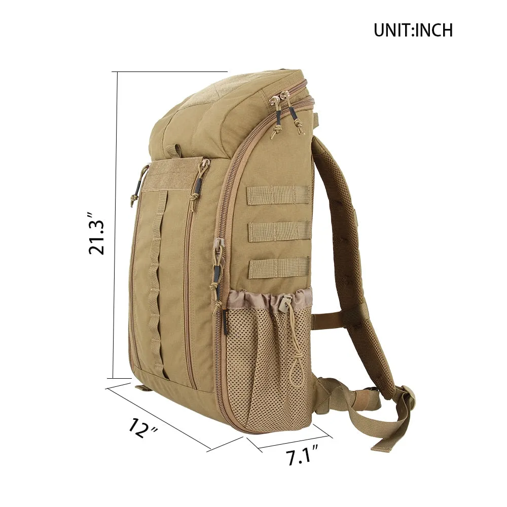 Outdoor MOLLE Men's Camo Backpacks Two-Way Zipper Nylon Backpack Hunting Waterproof First aid Backpack