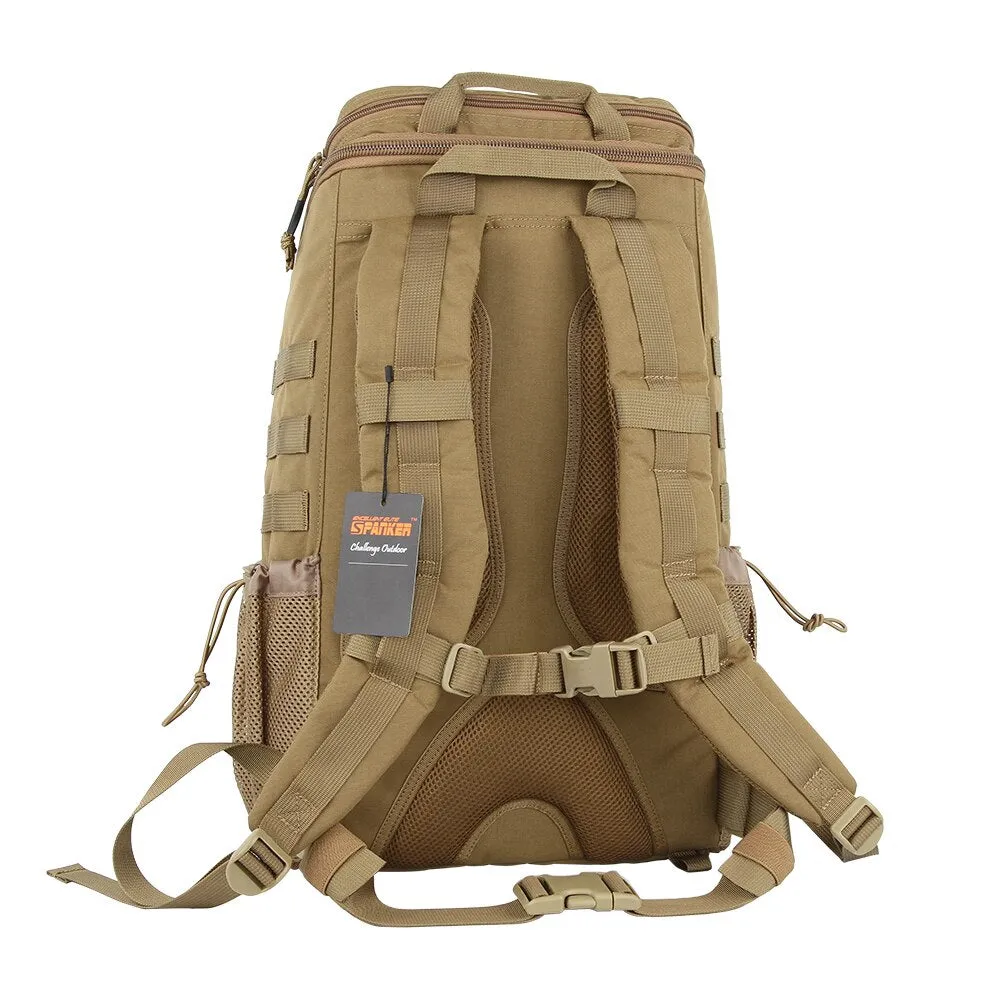 Outdoor MOLLE Men's Camo Backpacks Two-Way Zipper Nylon Backpack Hunting Waterproof First aid Backpack