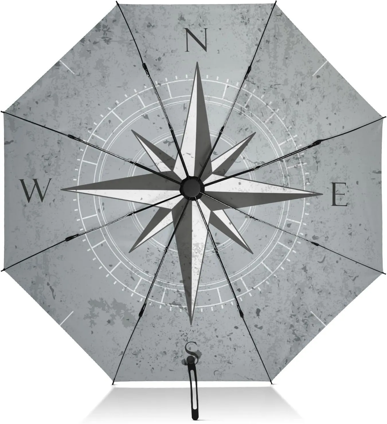 Oyihfvs Automatic Umbrella, Folding Umbrella Reinforced Anti-UV Sun rain Auto Open/Close