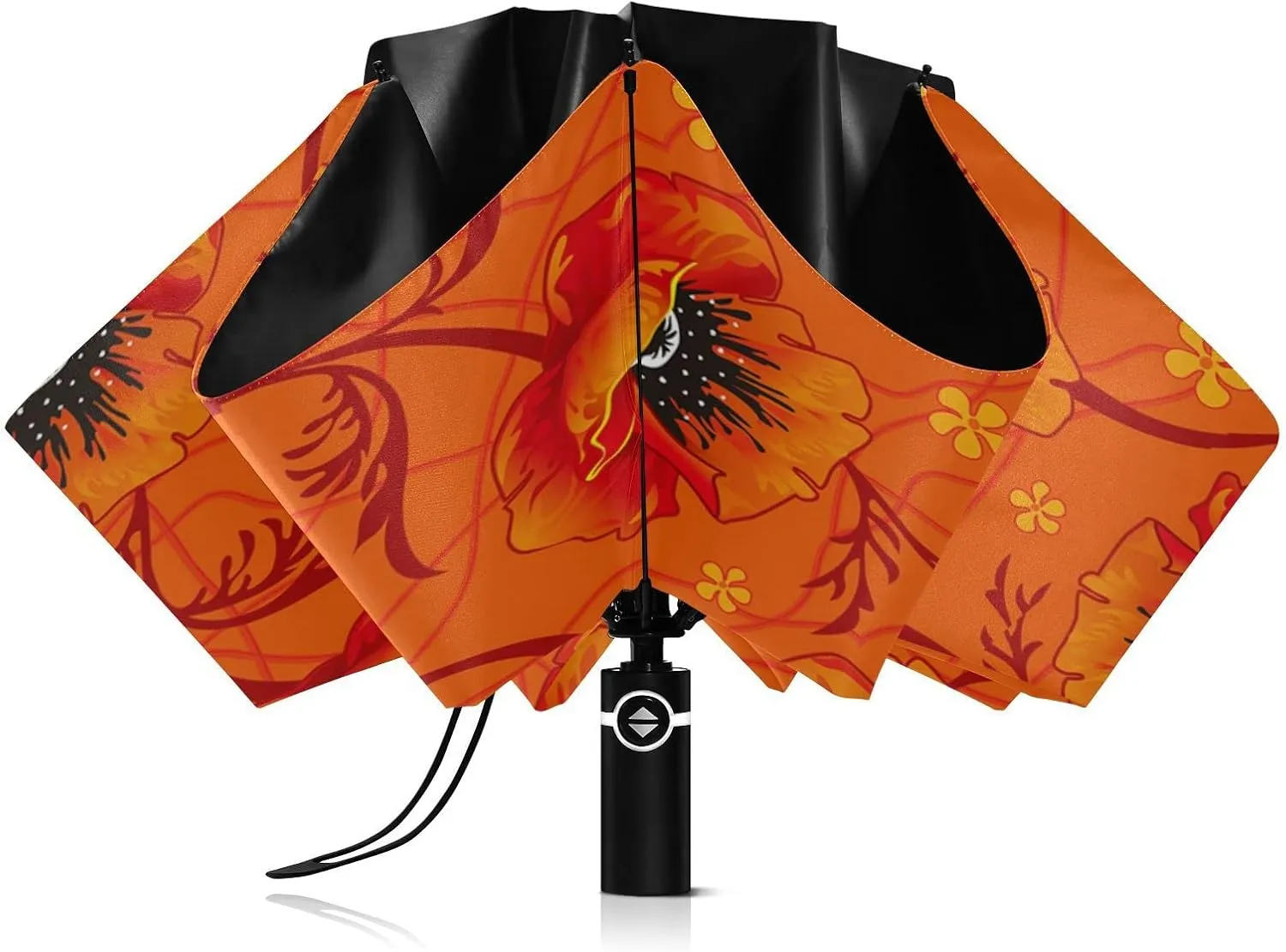 Oyihfvs Automatic Umbrella, Folding Umbrella Reinforced Anti-UV Sun rain Auto Open/Close