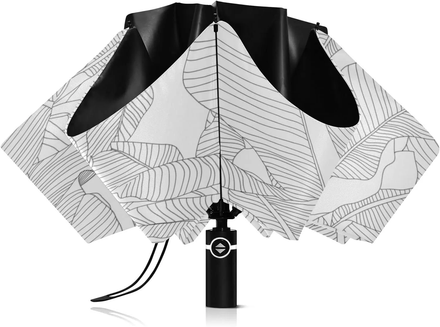 Oyihfvs Automatic Umbrella, Folding Umbrella Reinforced Anti-UV Sun rain Auto Open/Close