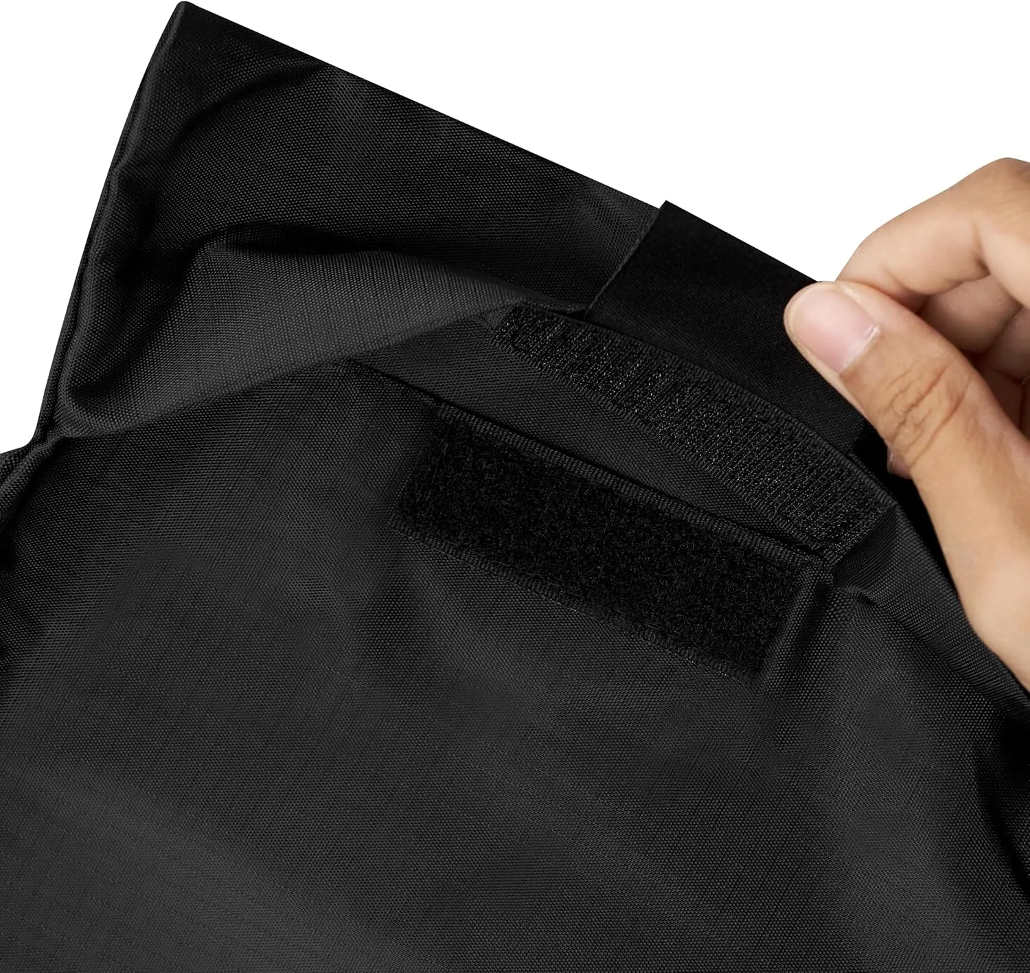 PALTERWEAR Utility Bags with Hook & Loop Closure, Tear-Resistant Nylon and Fastening Clip, Set of 4 (Black, 12 x 16 Inch)