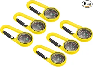 PATIKIL Keychain Compass, Camping Compass with Buckle for Hiking Hunting Travelling Party Favors