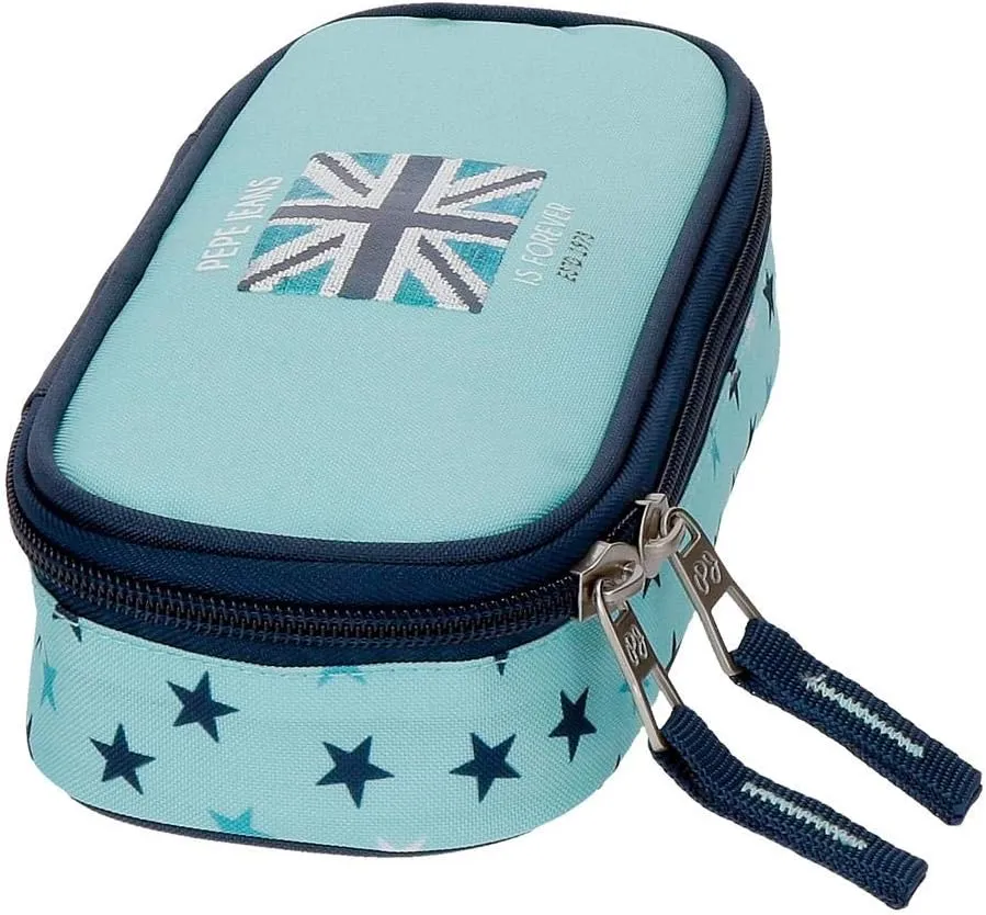 Pepe Jeans Beauty case, Blue (Azul), 22 Centimeters